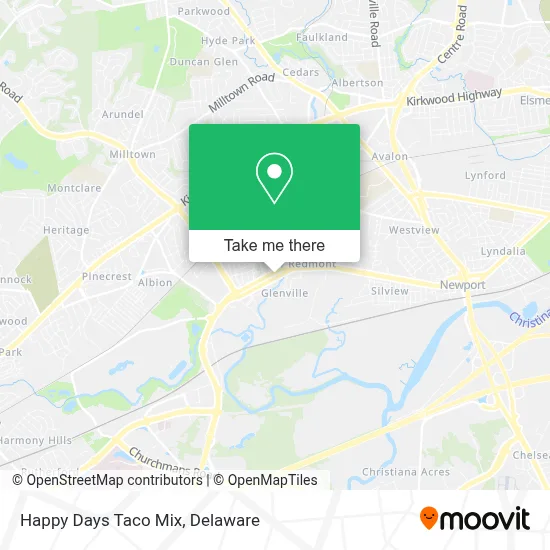 Happy Days Taco Mix map