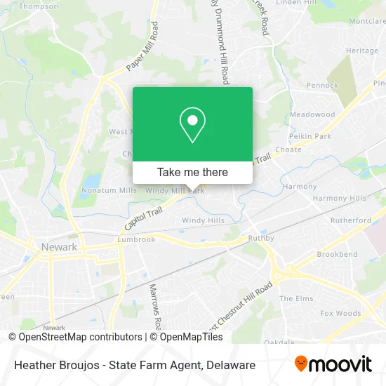 Heather Broujos - State Farm Agent map