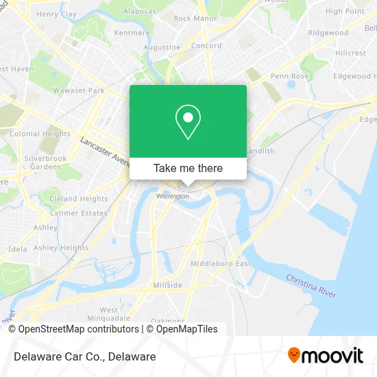 Delaware Car Co. map