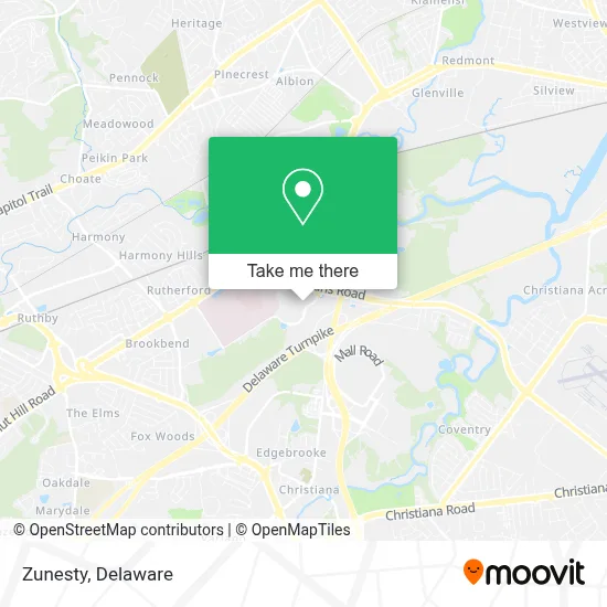 Zunesty map