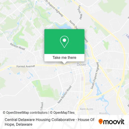 Central Delaware Housing Collaborative - House Of Hope map