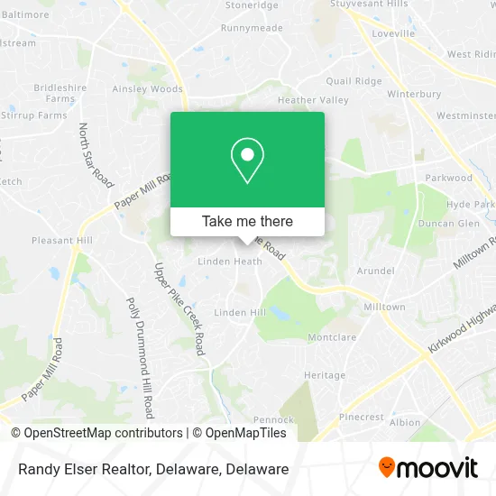 Randy Elser Realtor, Delaware map