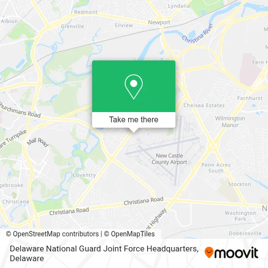 Delaware National Guard Joint Force Headquarters map