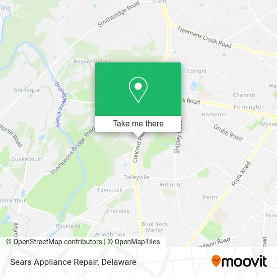 Sears Appliance Repair map