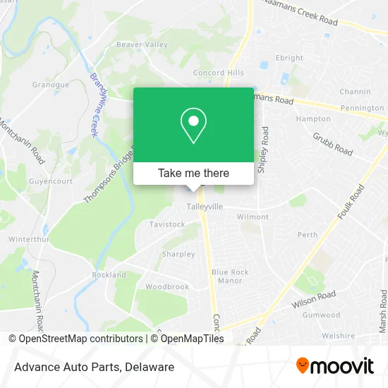 Advance Auto Parts map