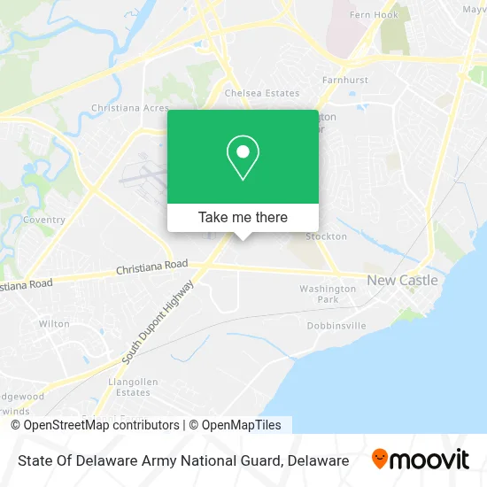 State Of Delaware Army National Guard map