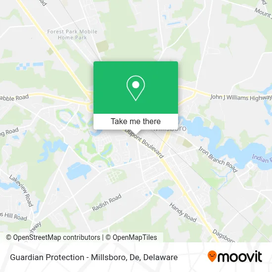 Guardian Protection - Millsboro, De map