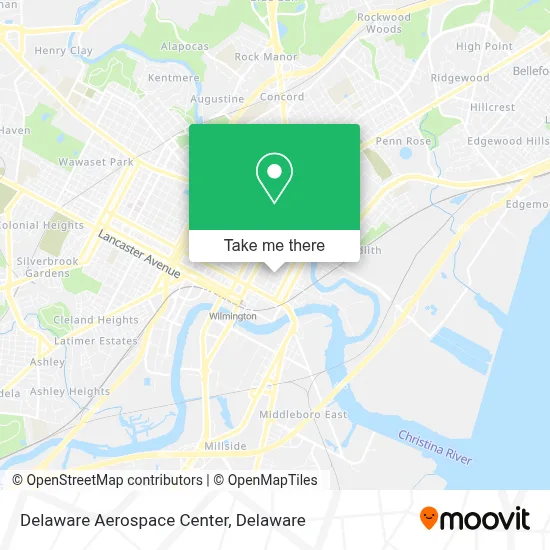 Delaware Aerospace Center map
