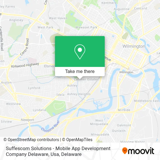 Suffescom Solutions - Mobile App Development Company Delaware, Usa map