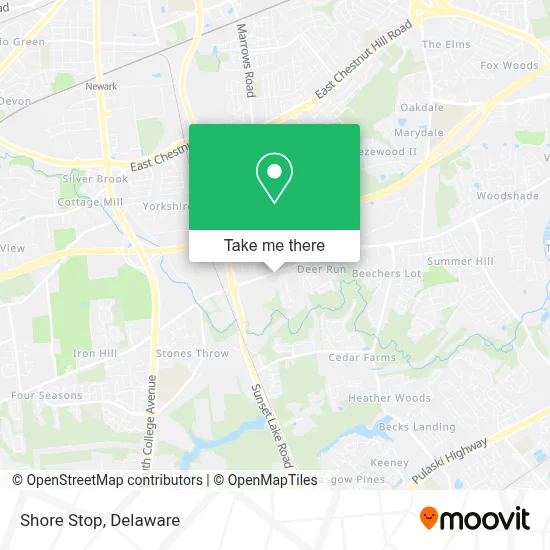 Shore Stop map