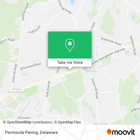Peninsula Paving map