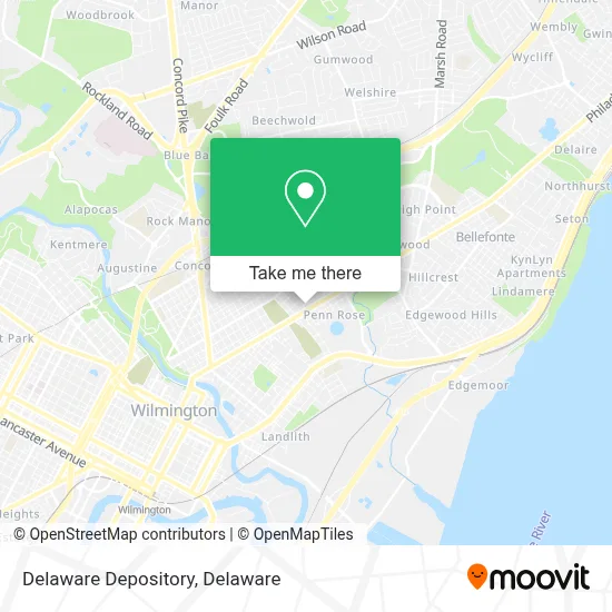 Delaware Depository map