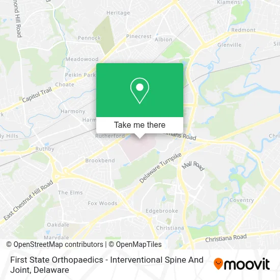 First State Orthopaedics - Interventional Spine And Joint map