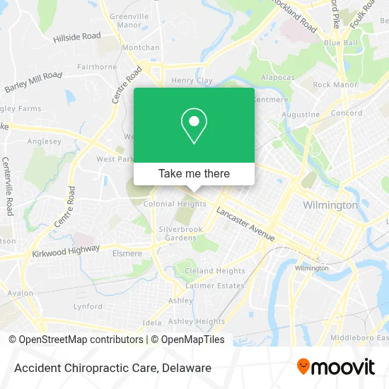 Accident Chiropractic Care map