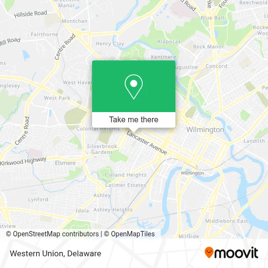 Western Union map