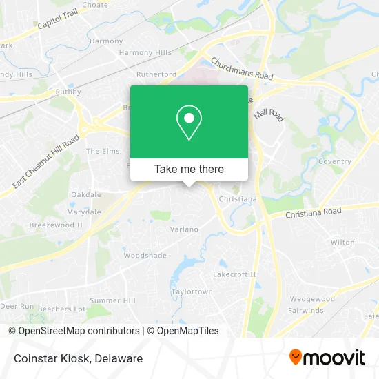 Coinstar Kiosk map