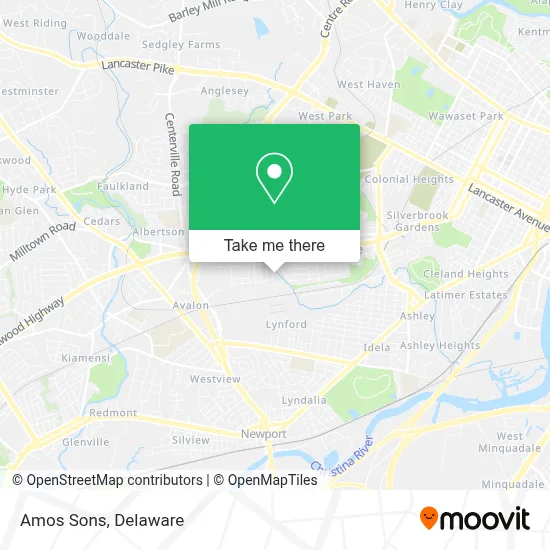 Amos Sons map