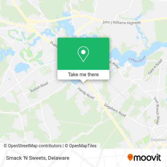 Smack 'N Sweets map