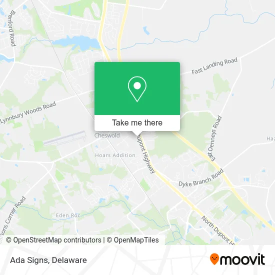 Ada Signs map