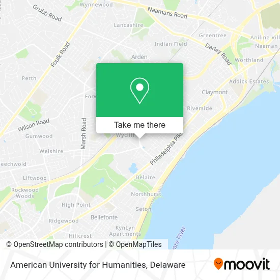 American University For Humanities map