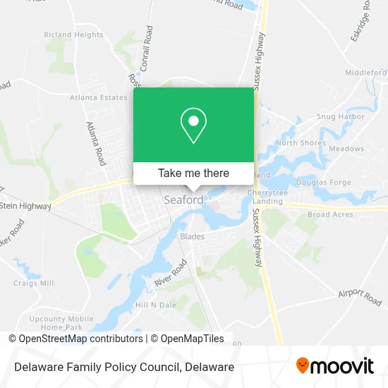 Delaware Family Policy Council map