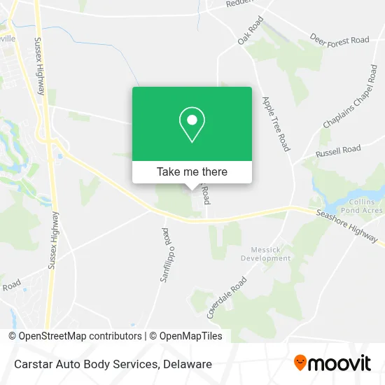 Carstar Auto Body Services map