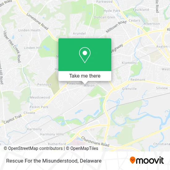 Rescue For the Misunderstood map