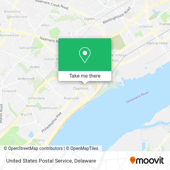 United States Postal Service map