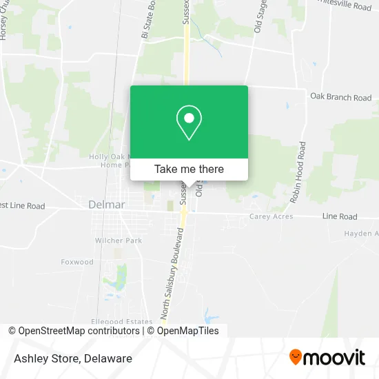 Ashley Store map