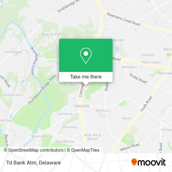 Td Bank Atm map