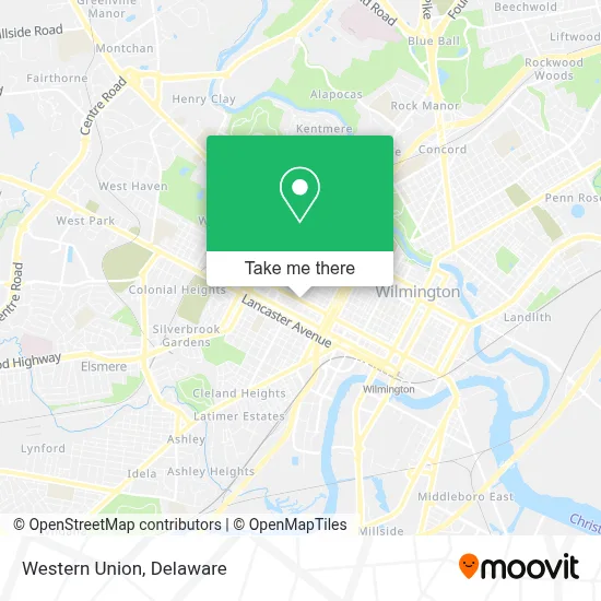 Western Union map