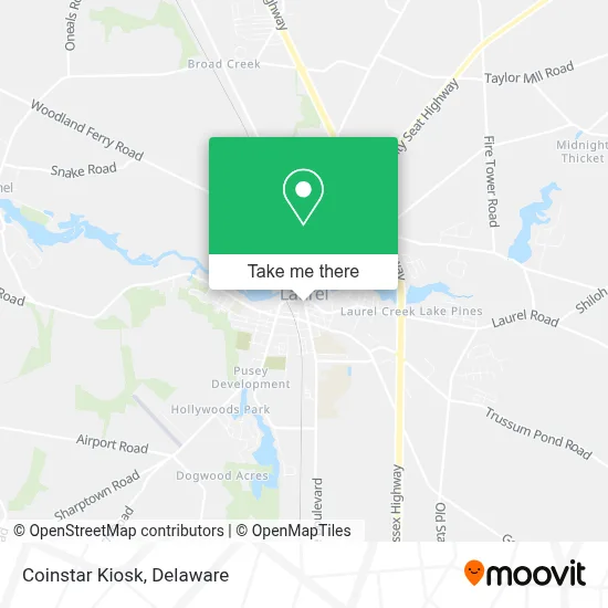 Coinstar Kiosk map