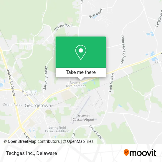 Techgas Inc. map