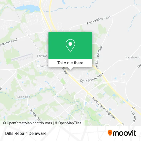 Dills Repair map