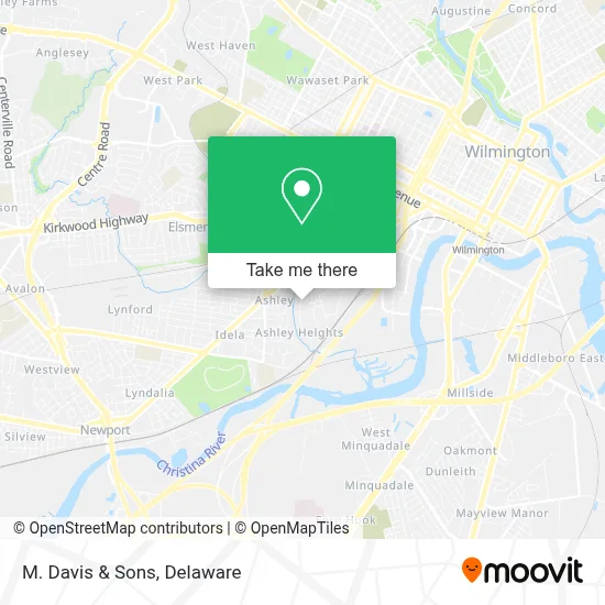 M. Davis & Sons map