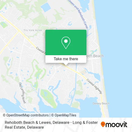 Rehoboth Beach & Lewes, Delaware  -  Long & Foster Real Estate map