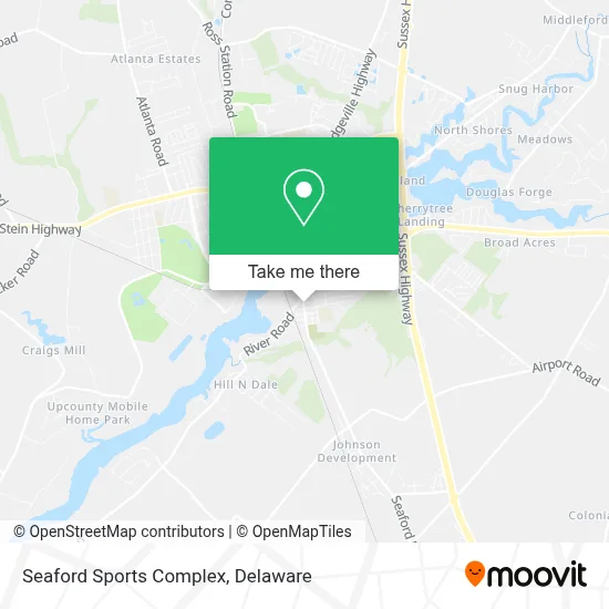 Seaford Sports Complex map