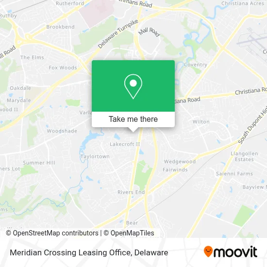 Meridian Crossing Leasing Office map