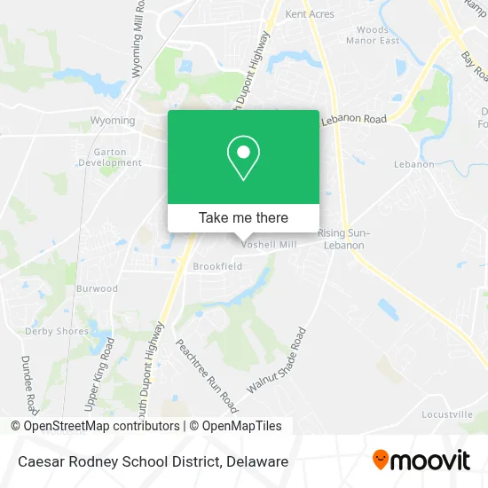 Caesar Rodney School District map