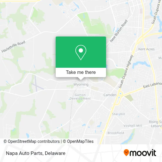 Napa Auto Parts map