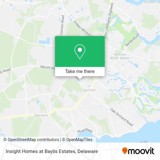 Insight Homes at Baylis Estates map