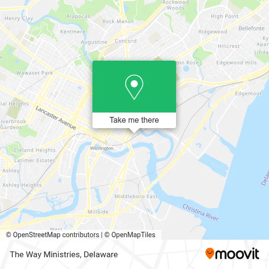The Way Ministries map