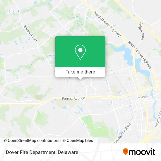 Dover Fire Department map