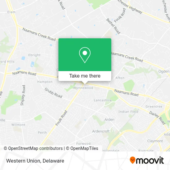 Western Union map