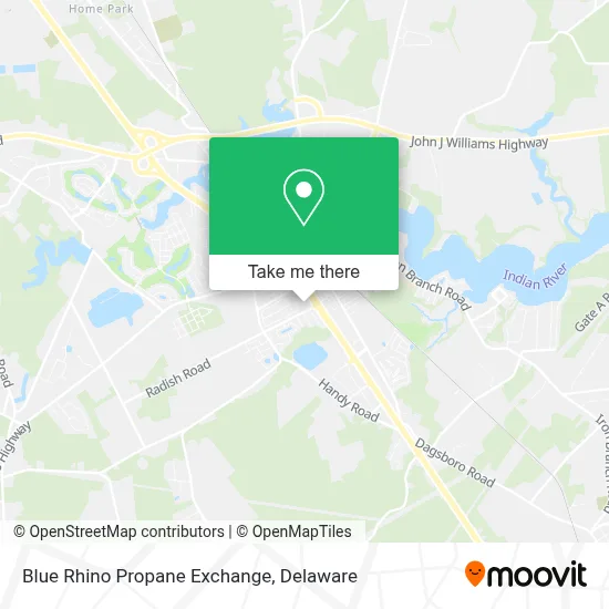 Blue Rhino Propane Exchange map