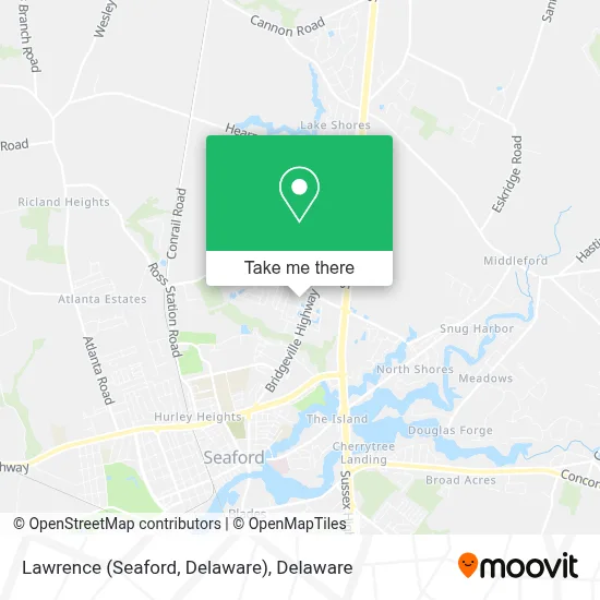 Lawrence (Seaford, Delaware) map