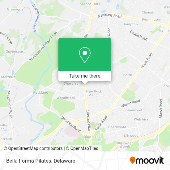 Bella Forma Pilates map