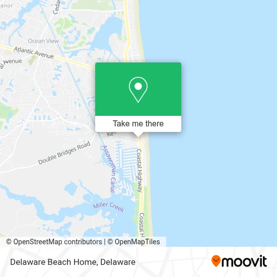 Delaware Beach Home map