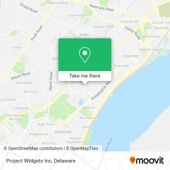 Project Widgets Inc map