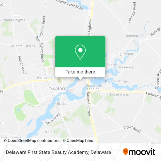 Delaware First State Beauty Academy map